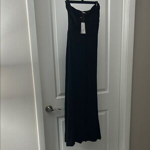 Sophisticated Black Strapless Gown